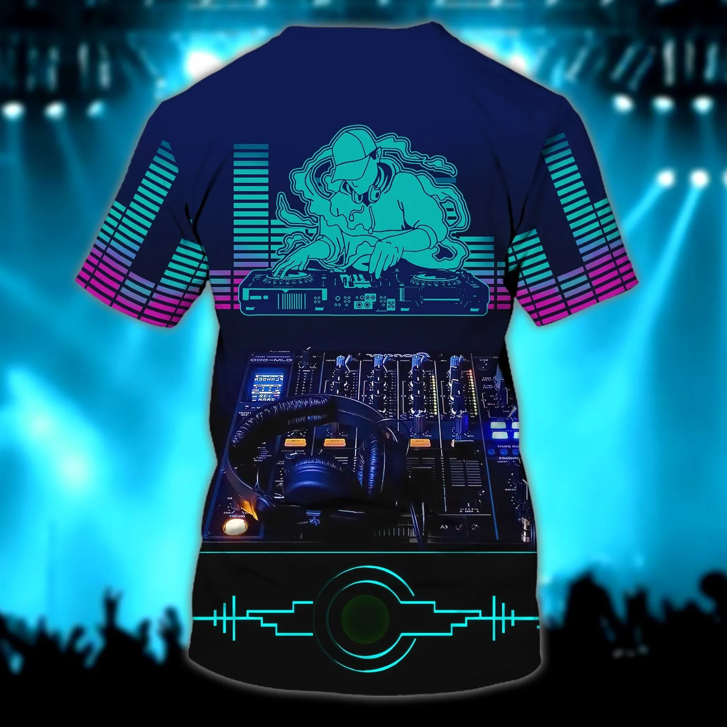 DJ - Personalized Name 3D Tshirt