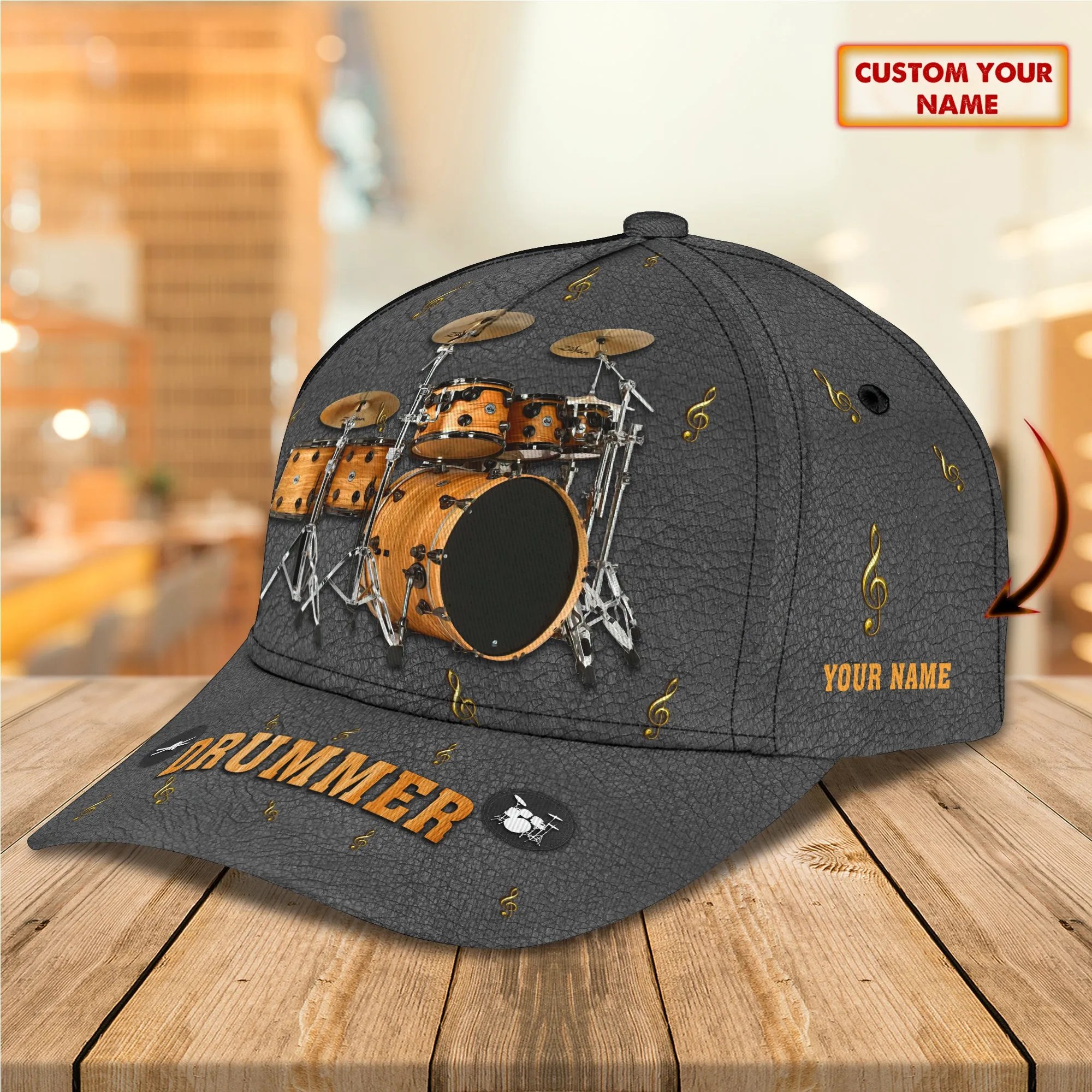 Drum - Personalized Name Cap