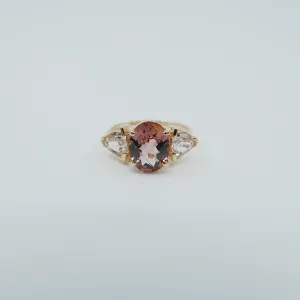 Dusty Rose Tourmaline Ring
