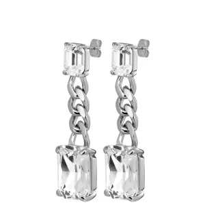 Dyrberg Kern Calla Silver Drop Earrings