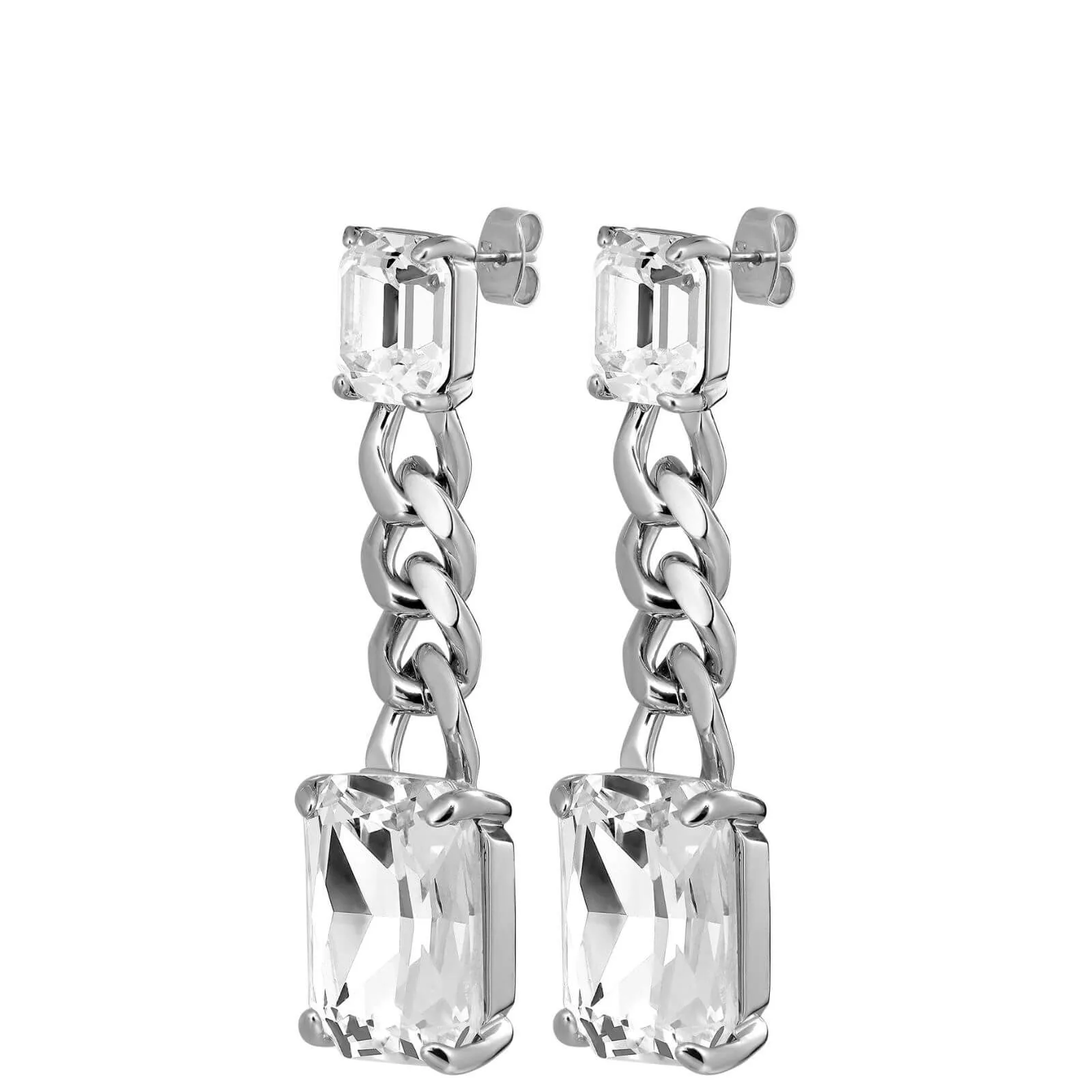 Dyrberg Kern Calla Silver Drop Earrings
