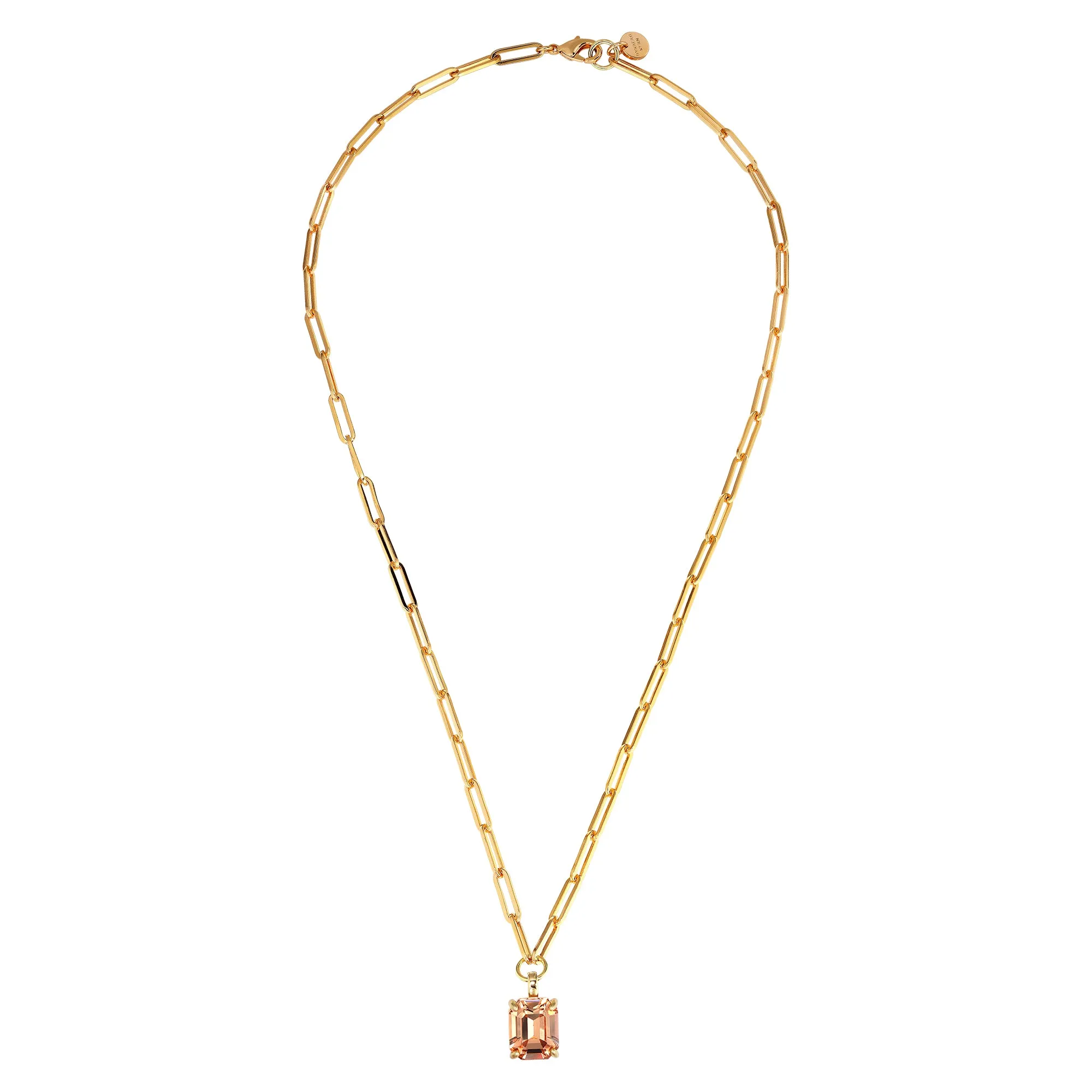 Dyrberg Kern Octa Gold Necklace - Peach