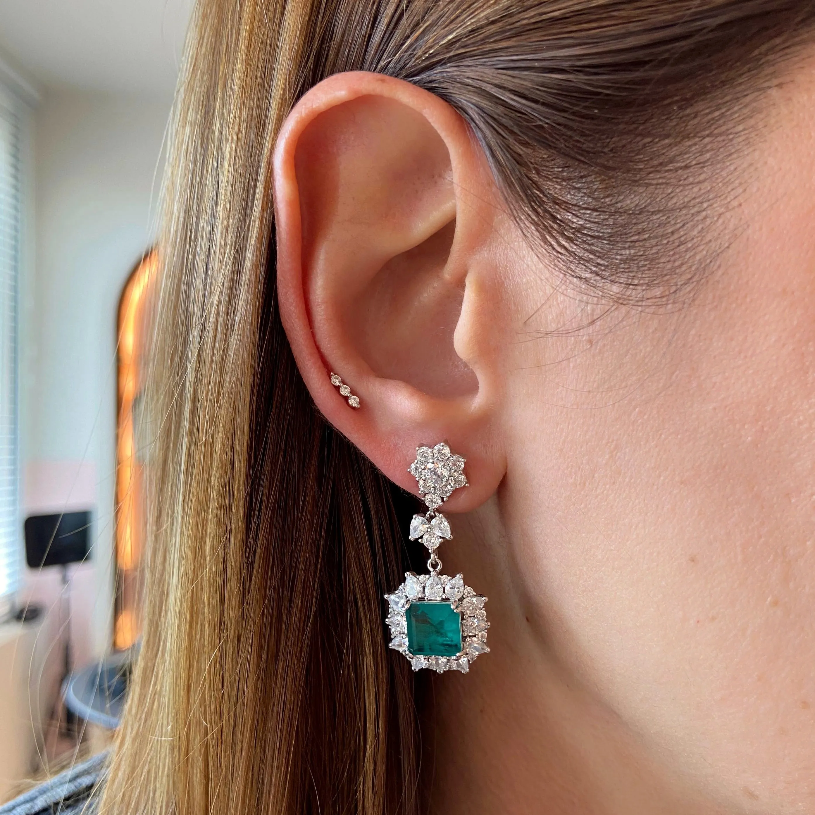 Emerald Esther Earrings