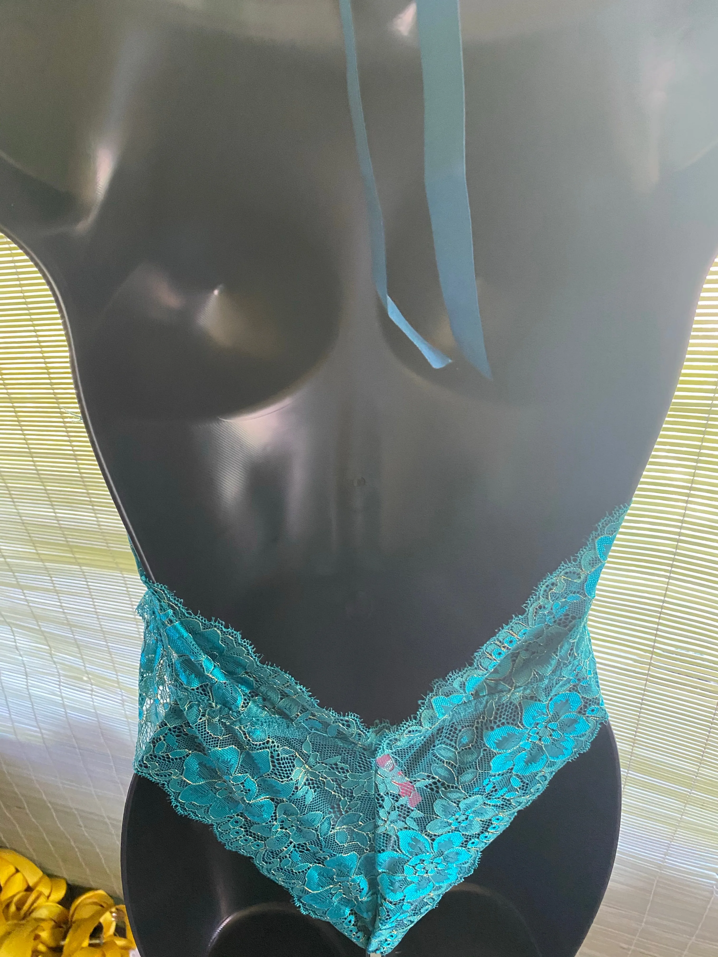 emerald floral teddy
