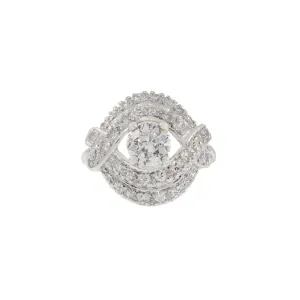 Estate Art Deco Platinum and Diamond Ring