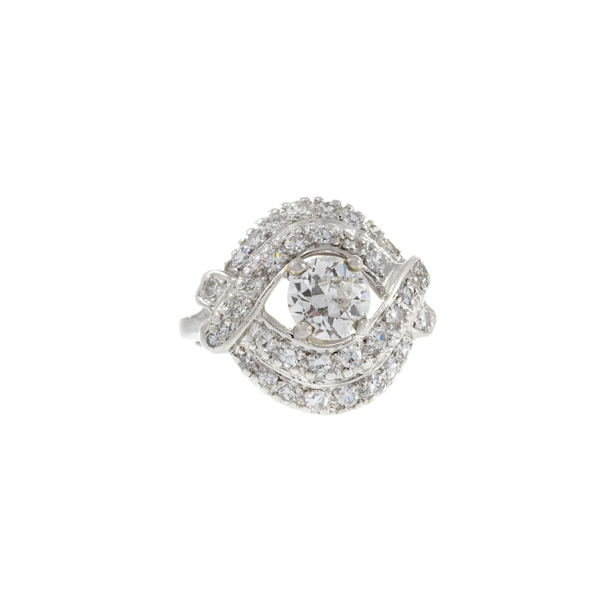 Estate Art Deco Platinum and Diamond Ring