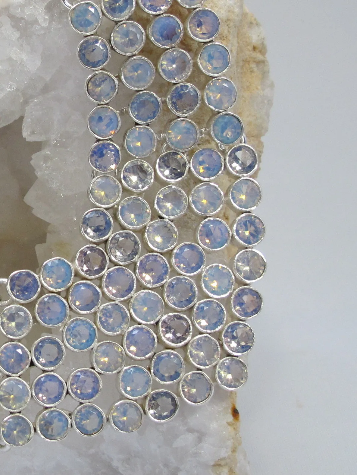 *Faceted Rainbow Fire Topaz Necklace
