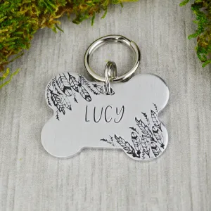 Feathers Pet ID Tag