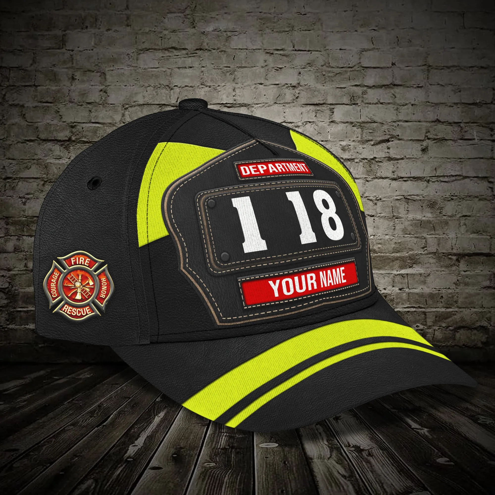 Firefighter V3 - Personalized Name Cap