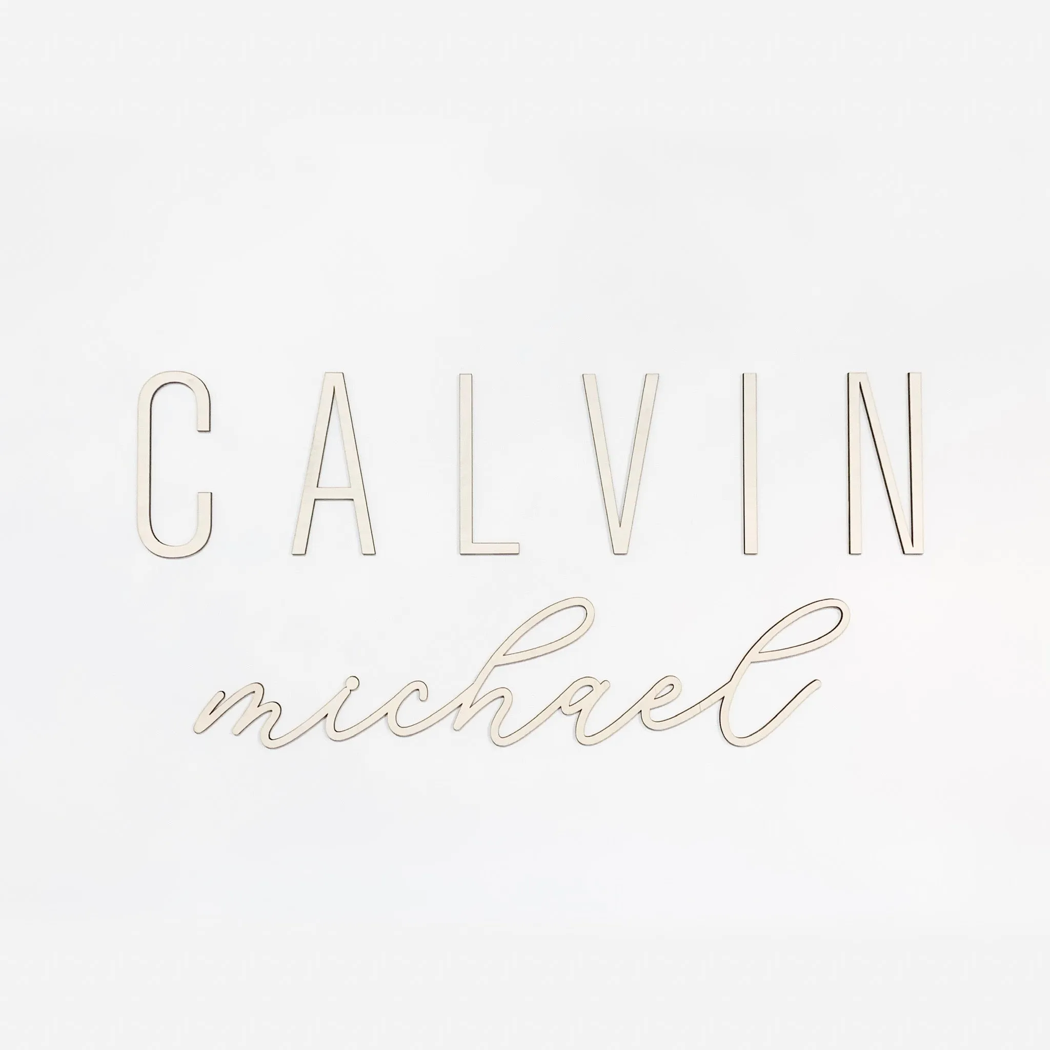 First and Middle Name Personalized Floating Name