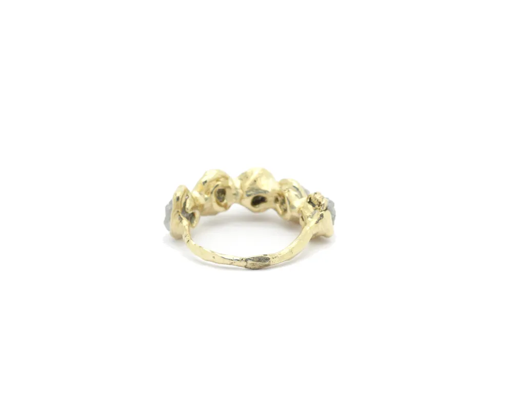 Flower Crown Ring - Rough Diamond