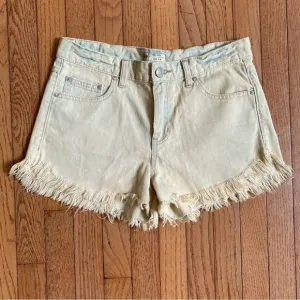 Free People Cut Off Shorts 28 Bleached White