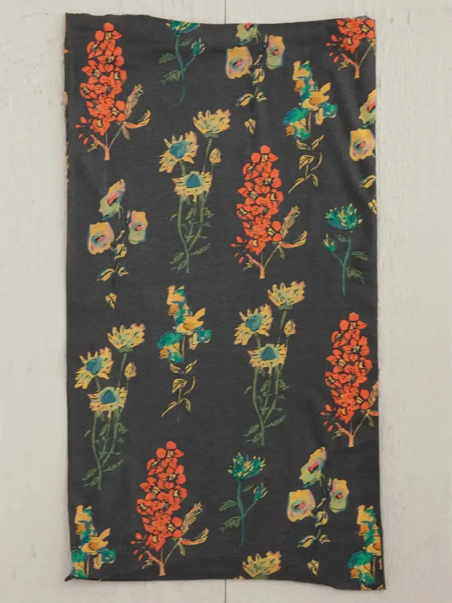 FULL BOHO BANDEAU HEADBAND - CHARCOAL FLORAL