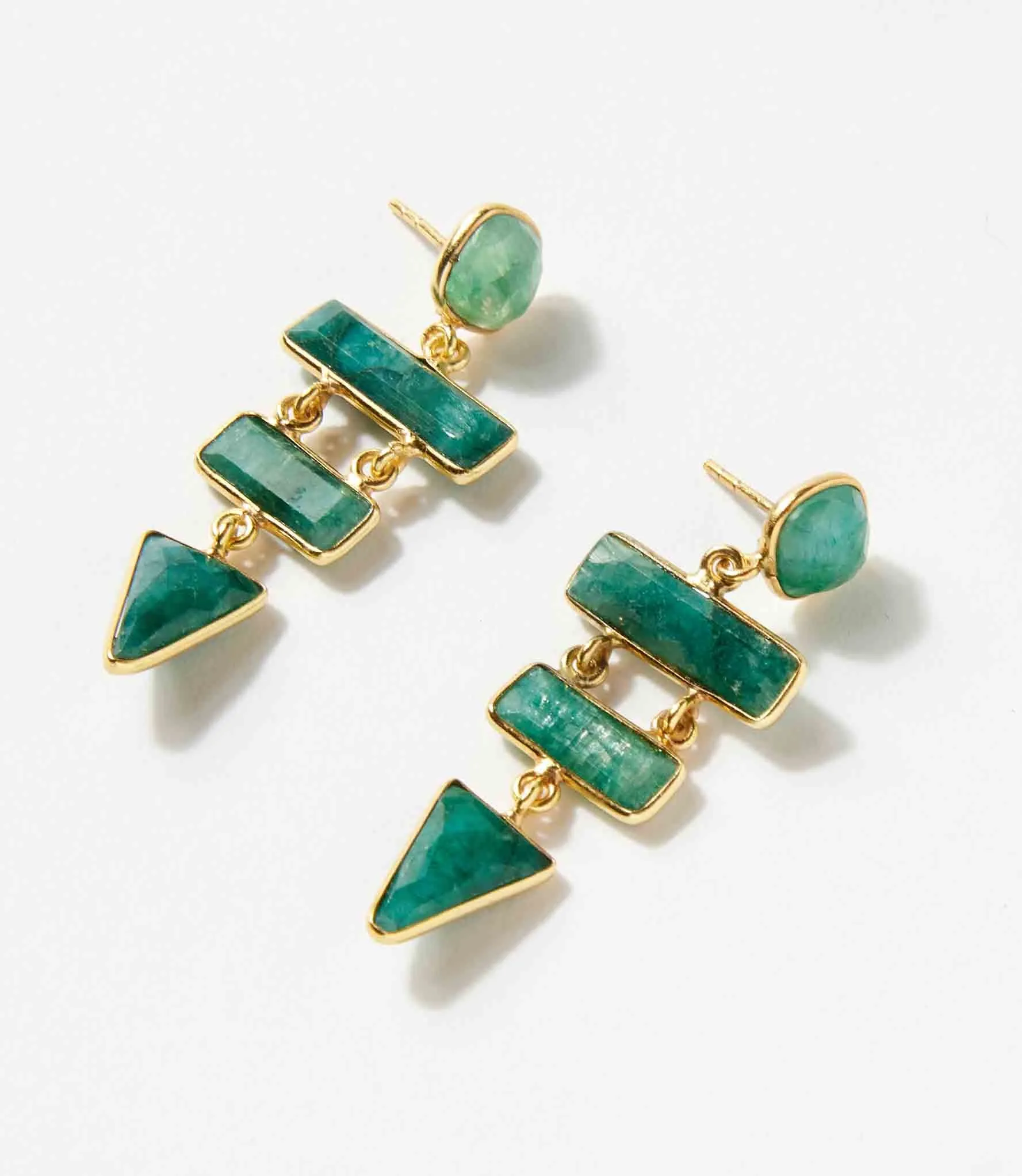 Gemstone Dangle Earrings