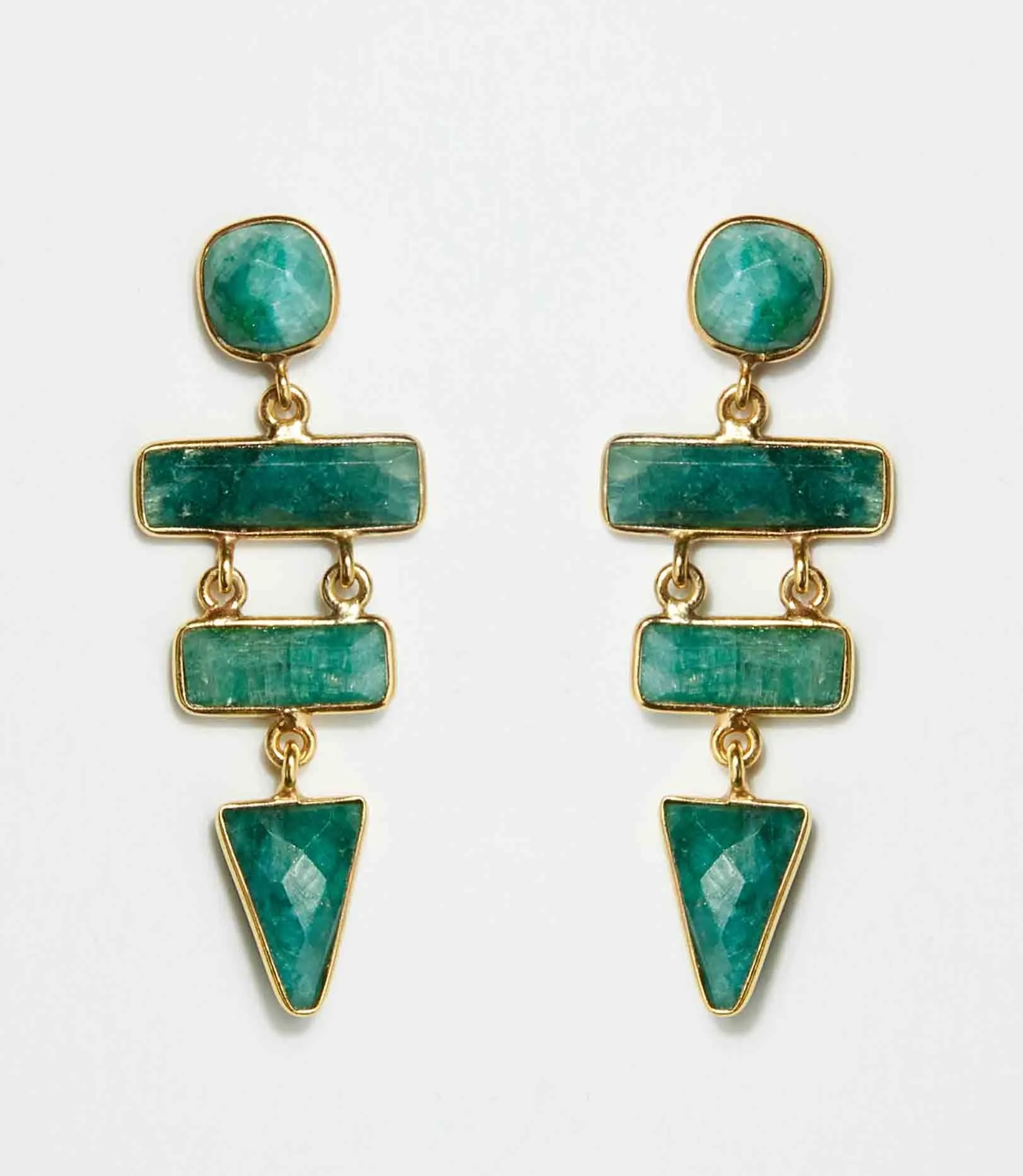 Gemstone Dangle Earrings