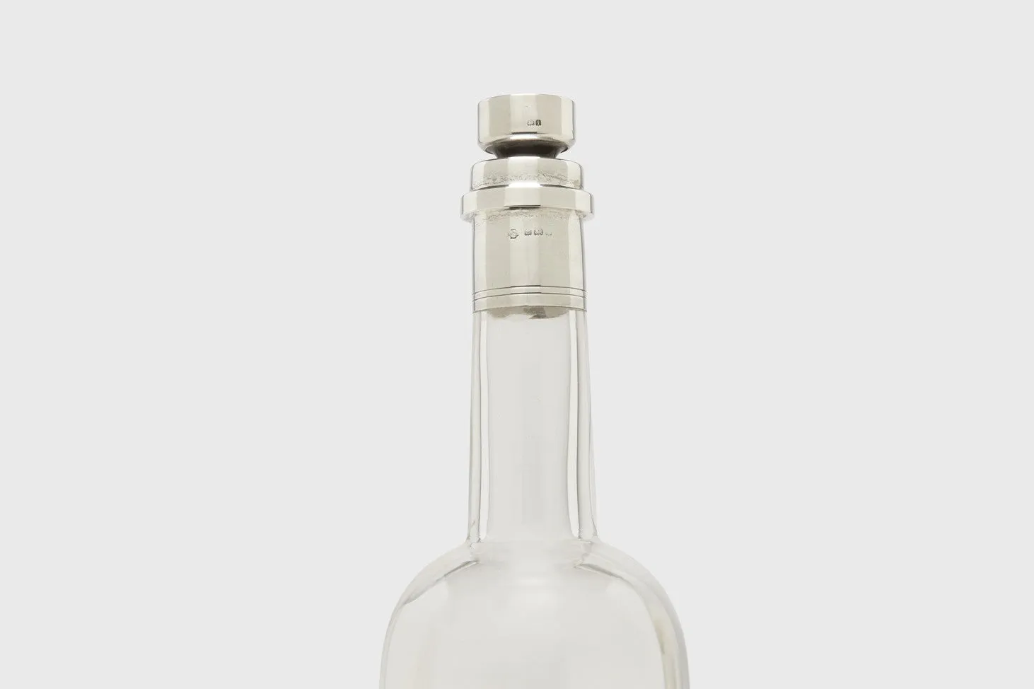 Glass & Sterling Silver Decanter