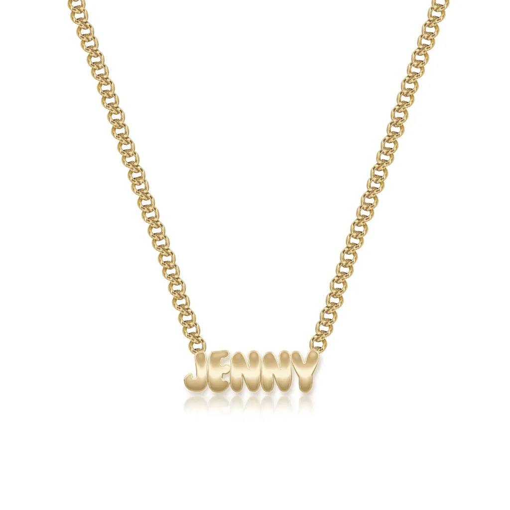 Gold Name Cuban Necklace