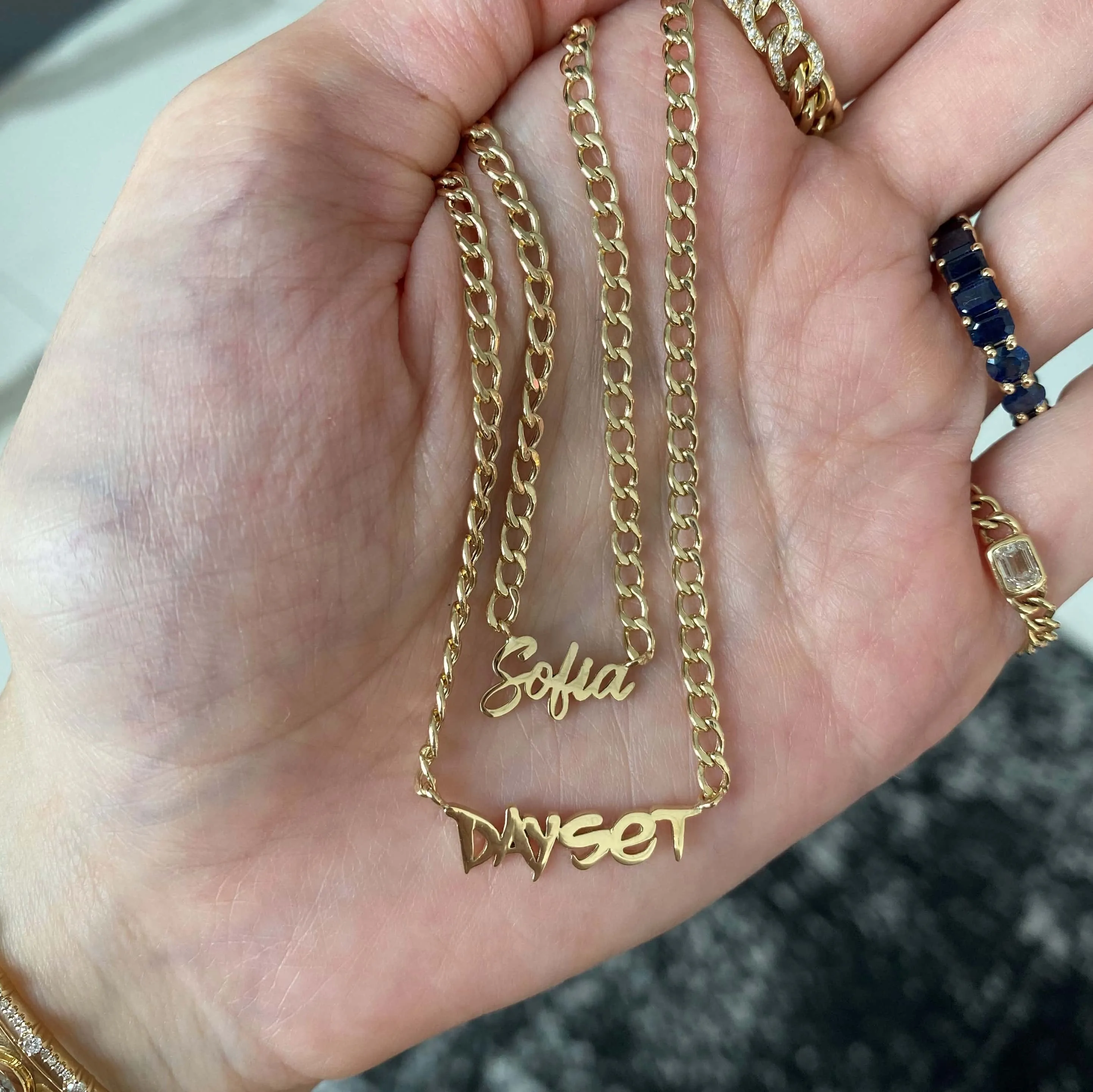 Gold Name Cuban Necklace