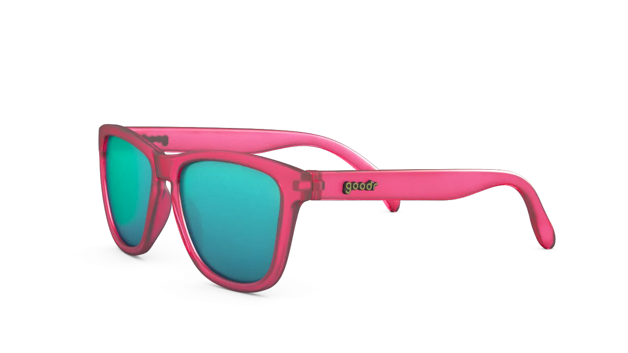 Goodr OG Polarized Sunglasses - Flamingos on a Booze Cruise