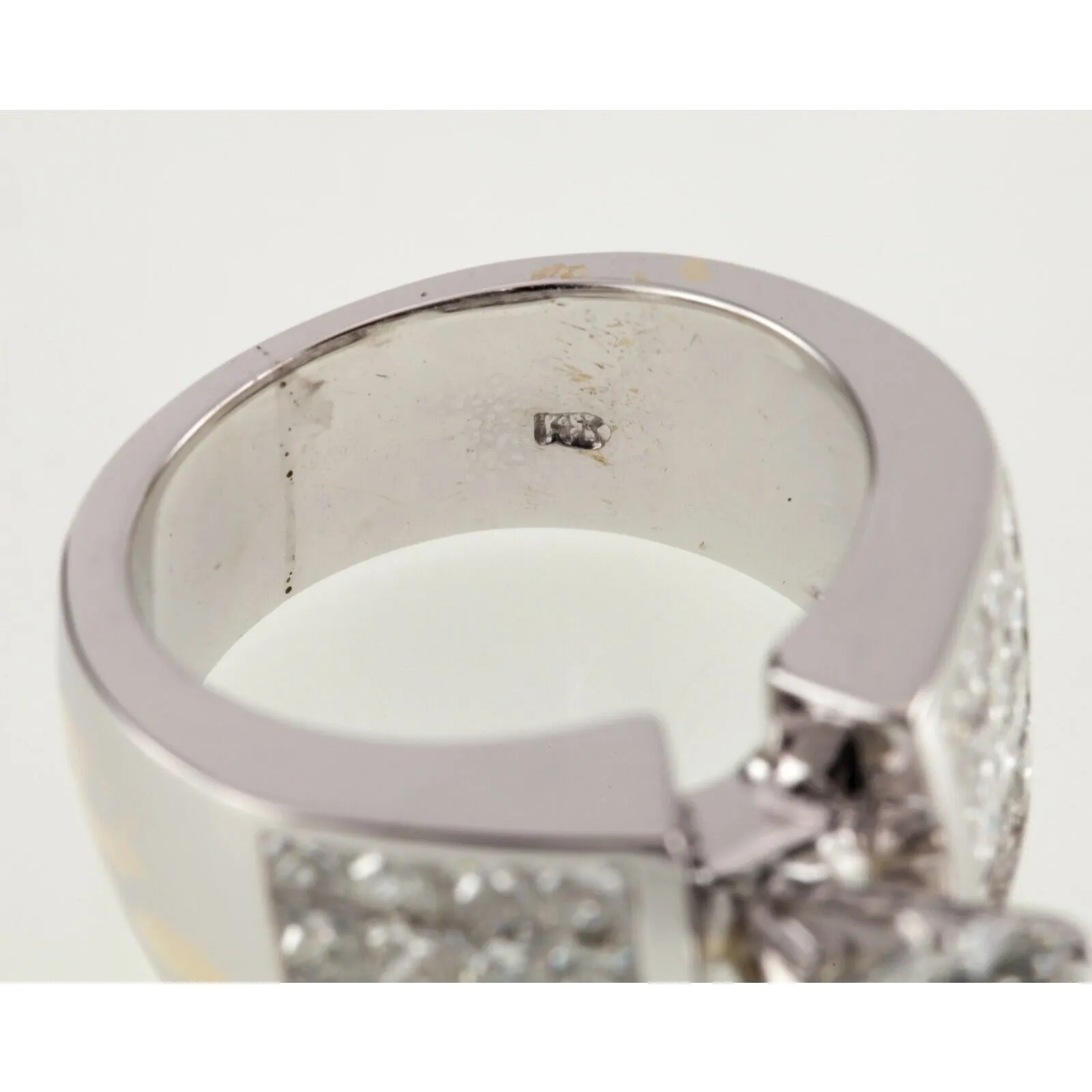 Gorgeous 1.71 Carat D Color Round Diamond Solitaire Ring Princess Accents Size 5