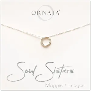 Graduation Gifts | Friends Gifts | Soul Sisters Sterling Silver Necklace - Personalized