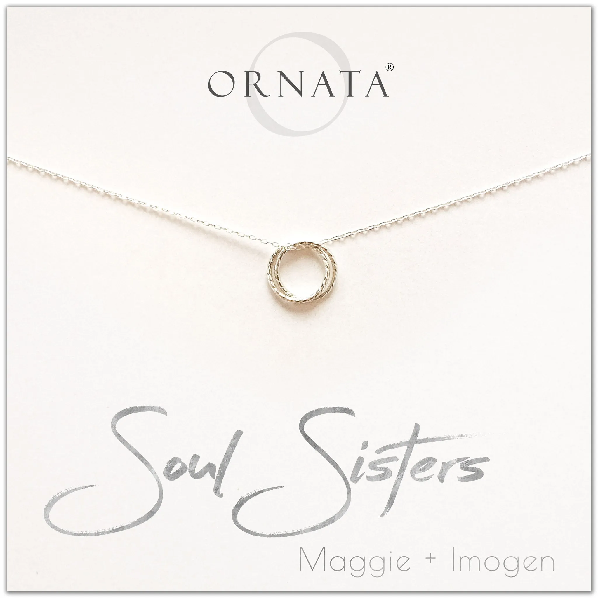 Graduation Gifts | Friends Gifts | Soul Sisters Sterling Silver Necklace - Personalized