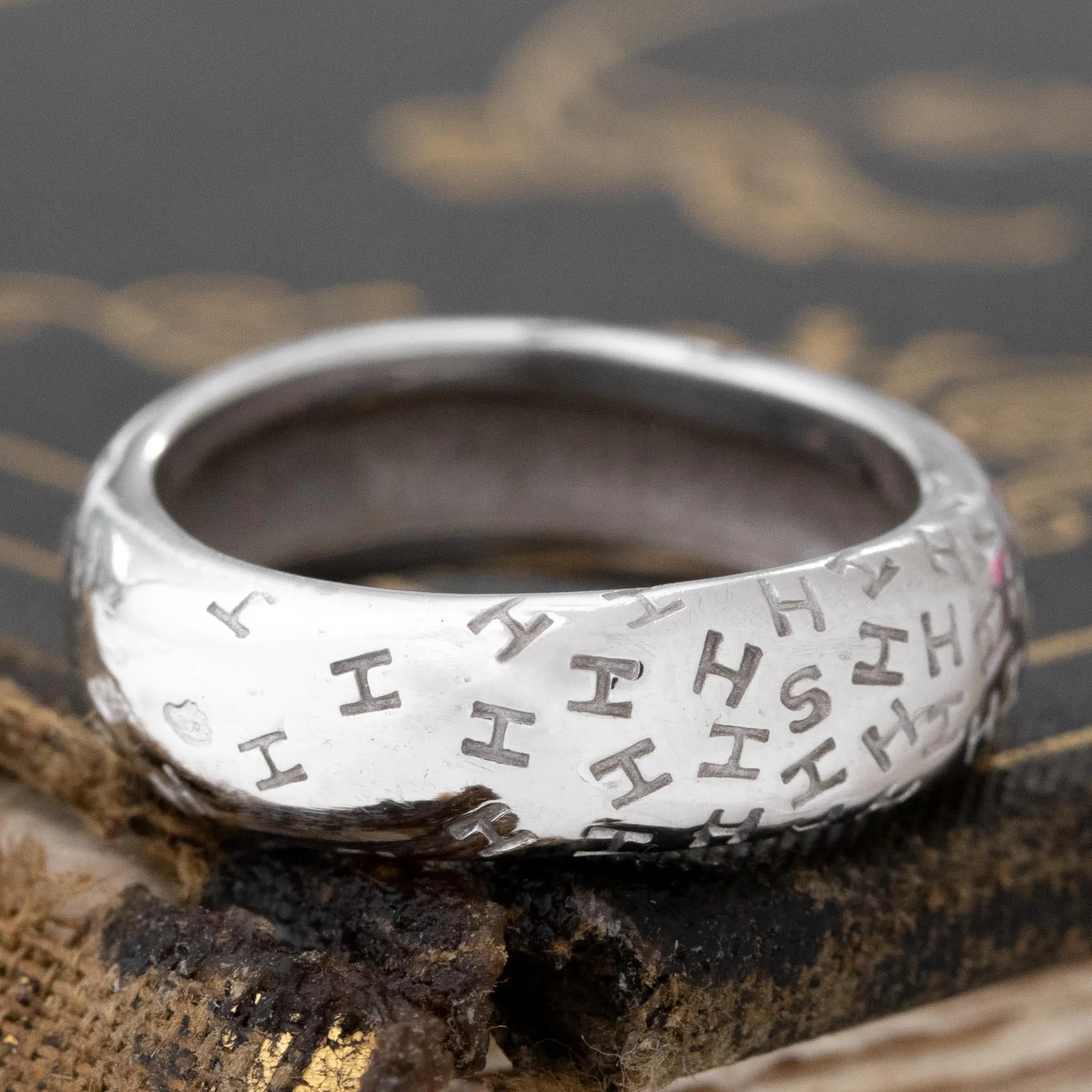 Graffiti H Gold Band by Hermes French