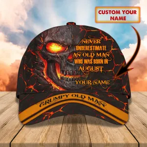 Grumpy August - Personalized Name Cap