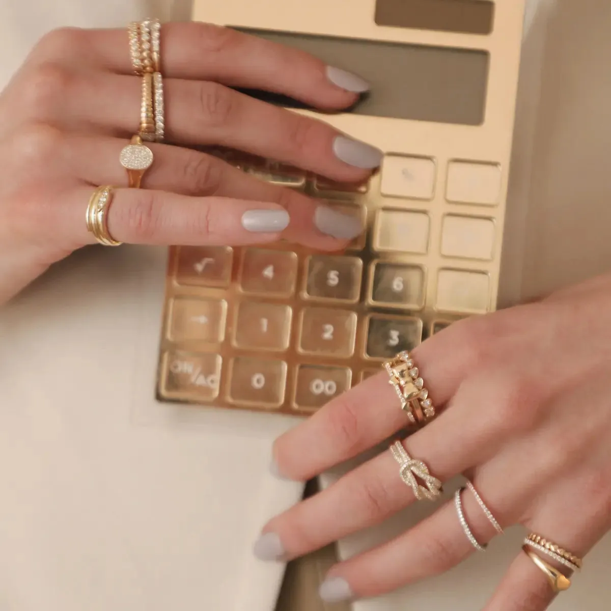 Hearts of Gold Pinky Ring