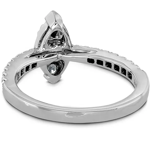 Hearts On Fire Destiny Regal Engagement Ring with Diamond Band