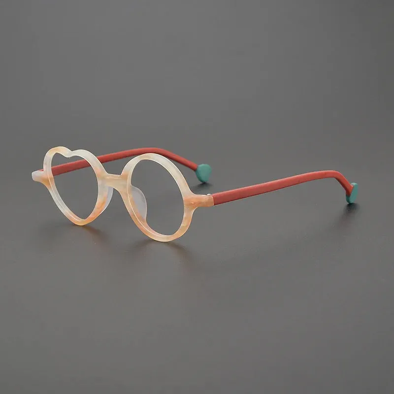 Heath Unique Heart Acetate Glasses Frame