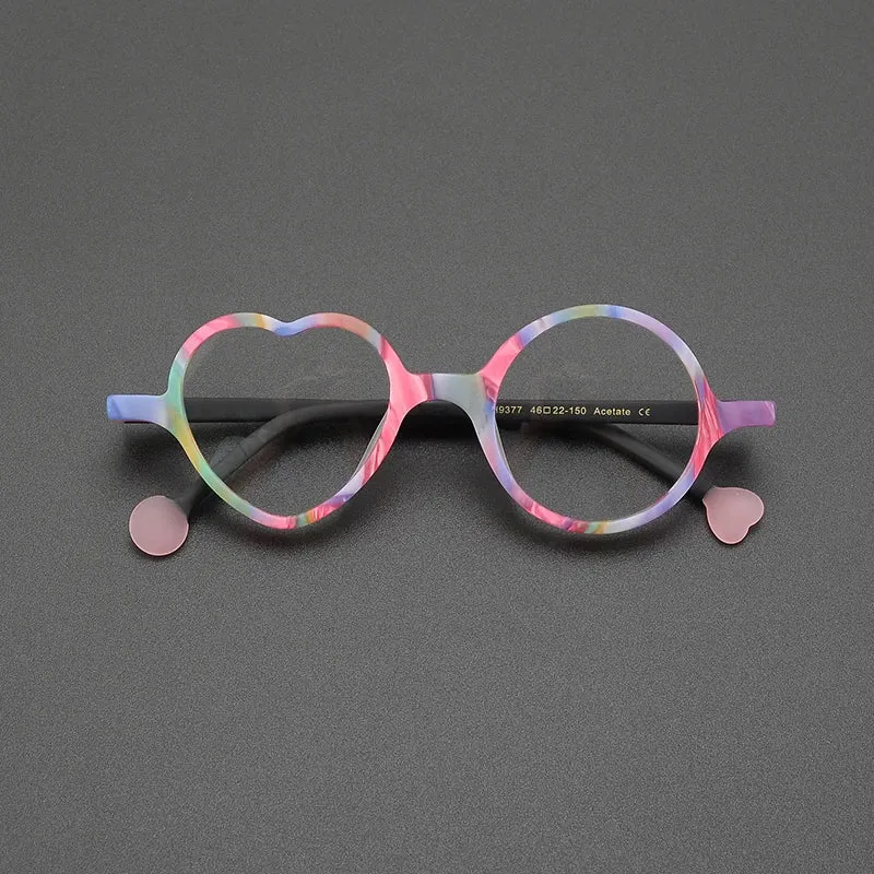 Heath Unique Heart Acetate Glasses Frame