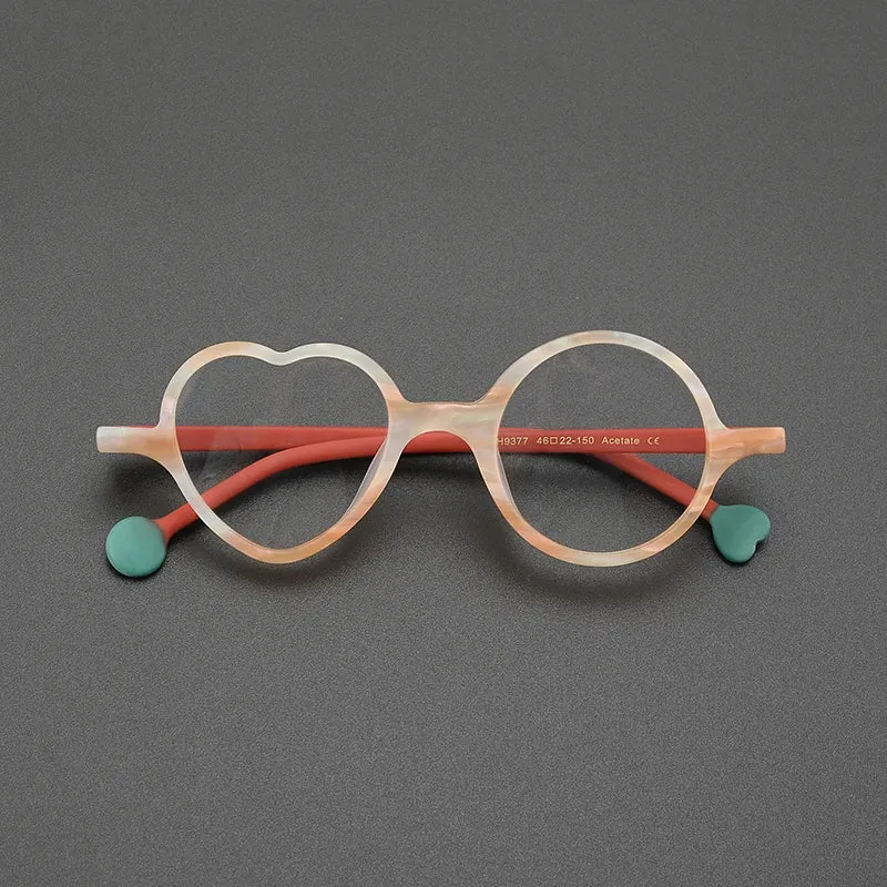 Heath Unique Heart Acetate Glasses Frame