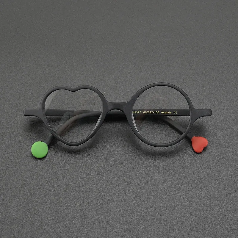 Heath Unique Heart Acetate Glasses Frame