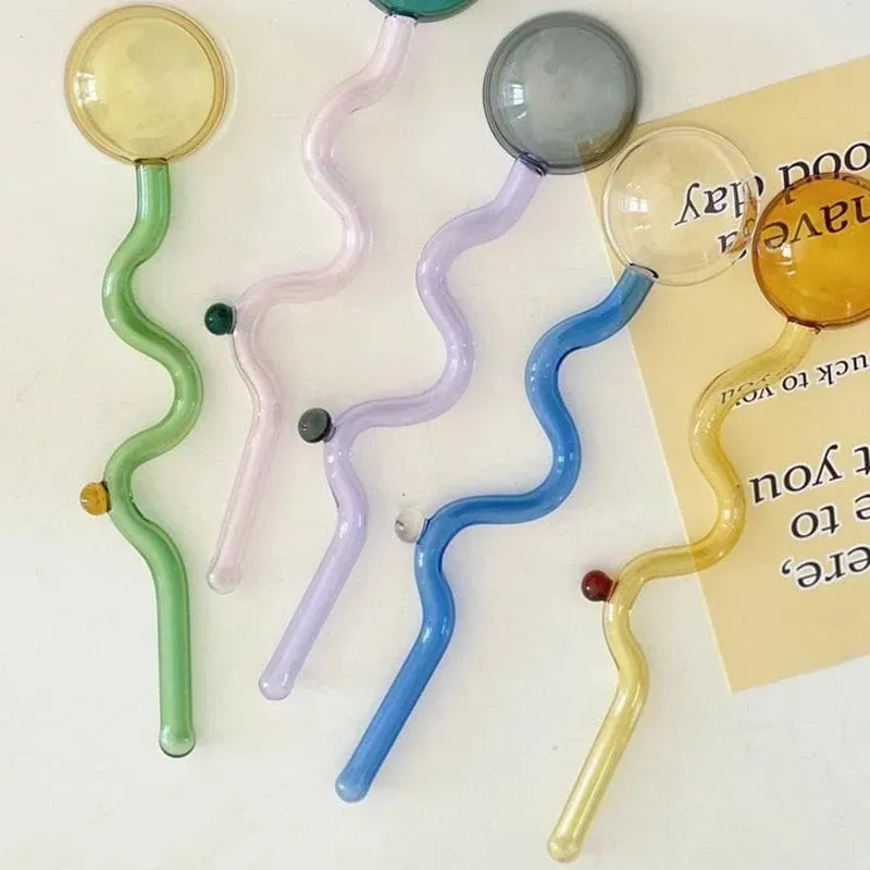 High Borosilicate Glass Dessert Stir Spoon