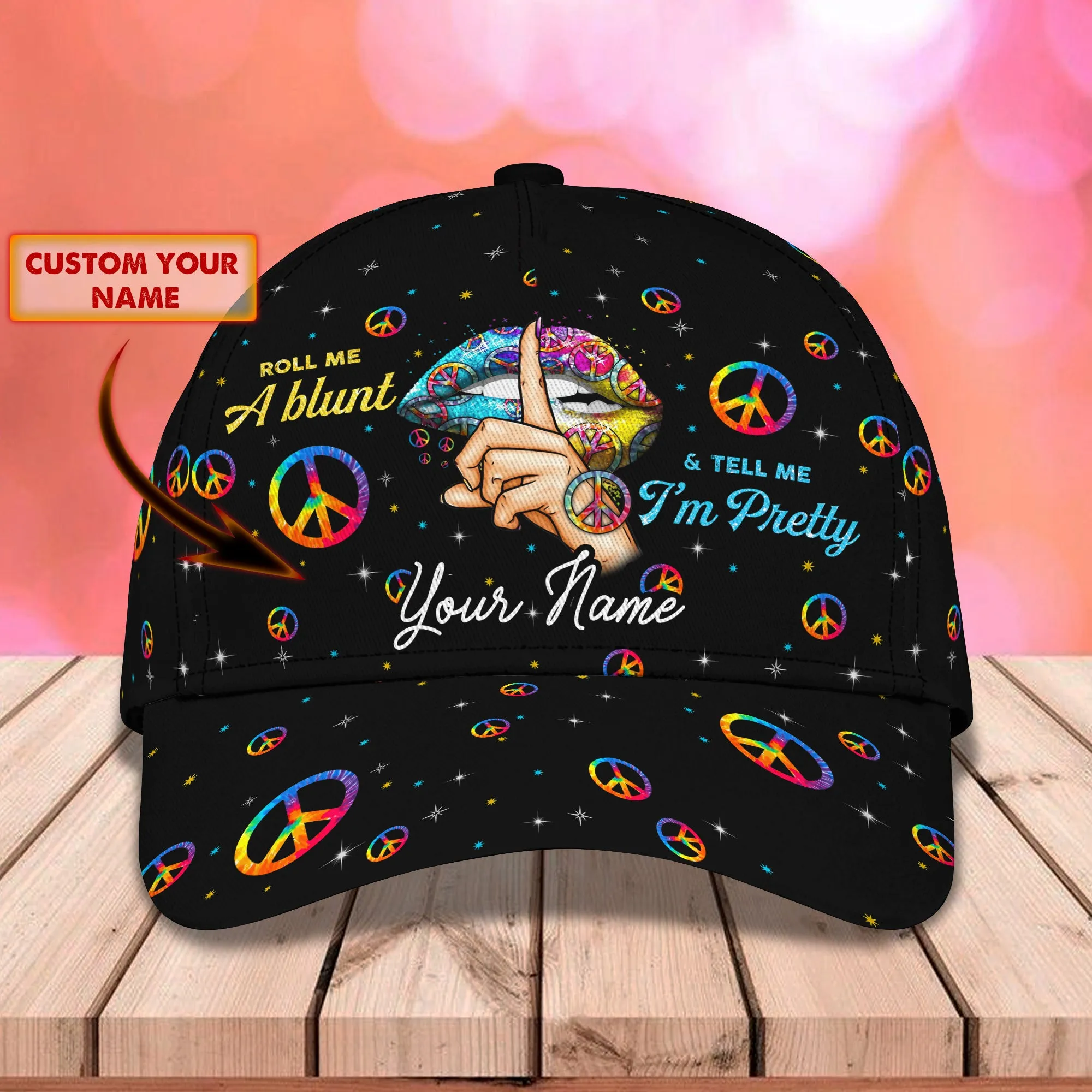 Hippie - Personalized Name Cap