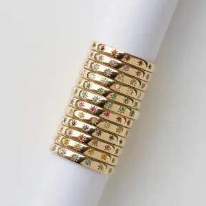 Icon Star Set Birthstone Band