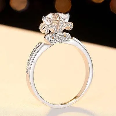 Iris Bud Shape Setting Diamond Ring