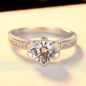 Iris Bud Shape Setting Diamond Ring