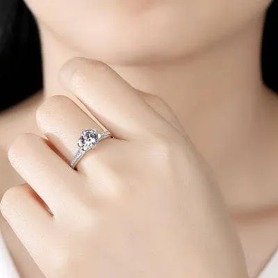 Iris Bud Shape Setting Diamond Ring