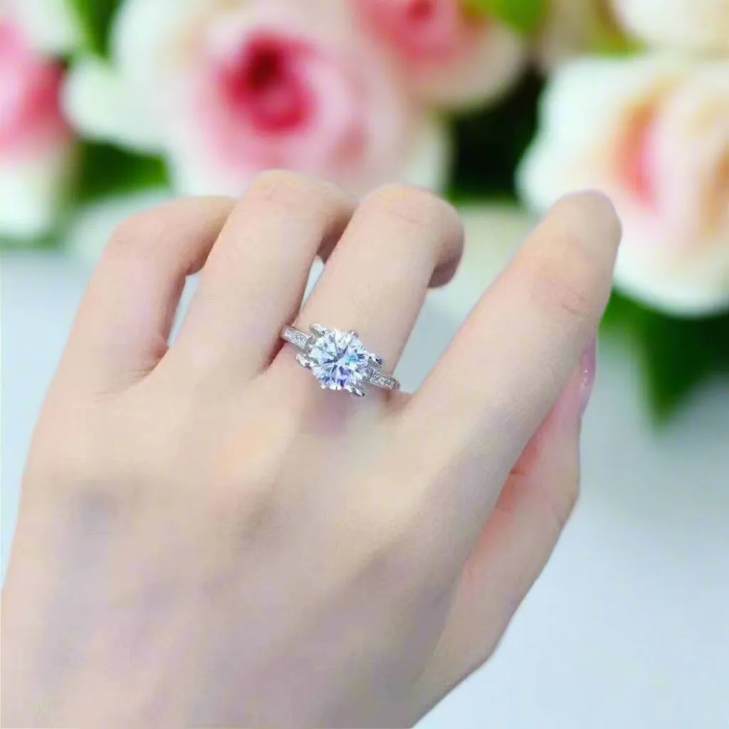 Iris Bud Shape Setting Diamond Ring