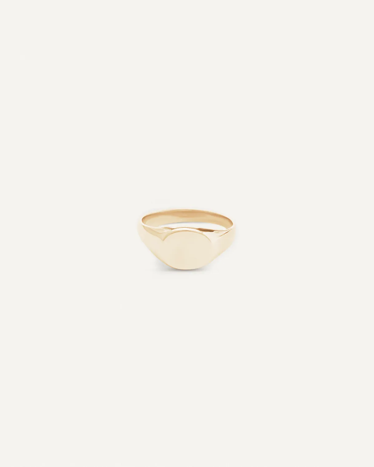 irregular small signet ring