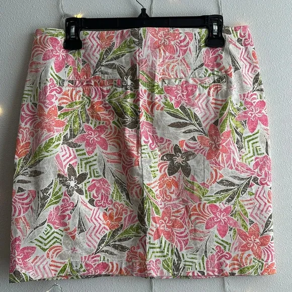 J Jill Tropical Printed Skirt​