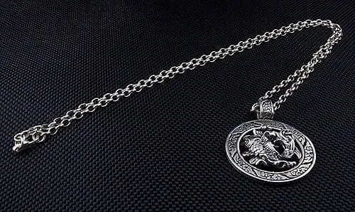 Japanese Koi Fish Sterling Silver Pendant Necklace