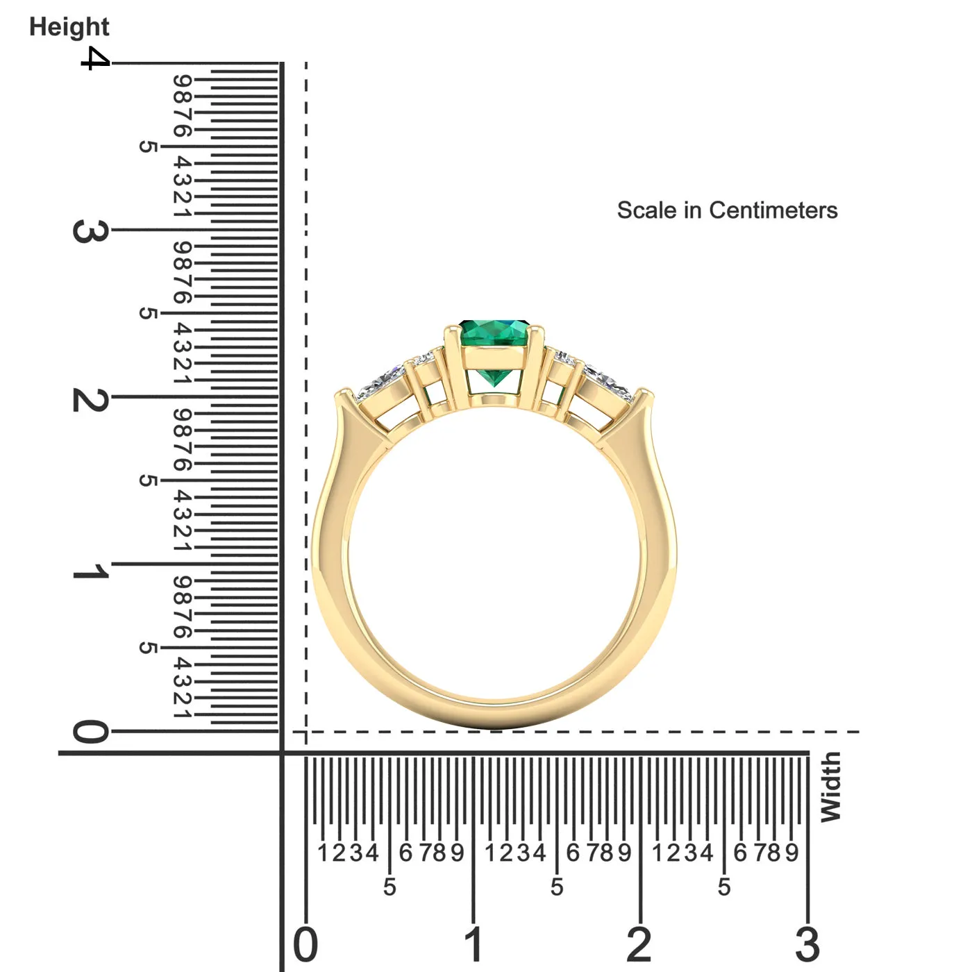 Juliette Emerald and Diamond Ring