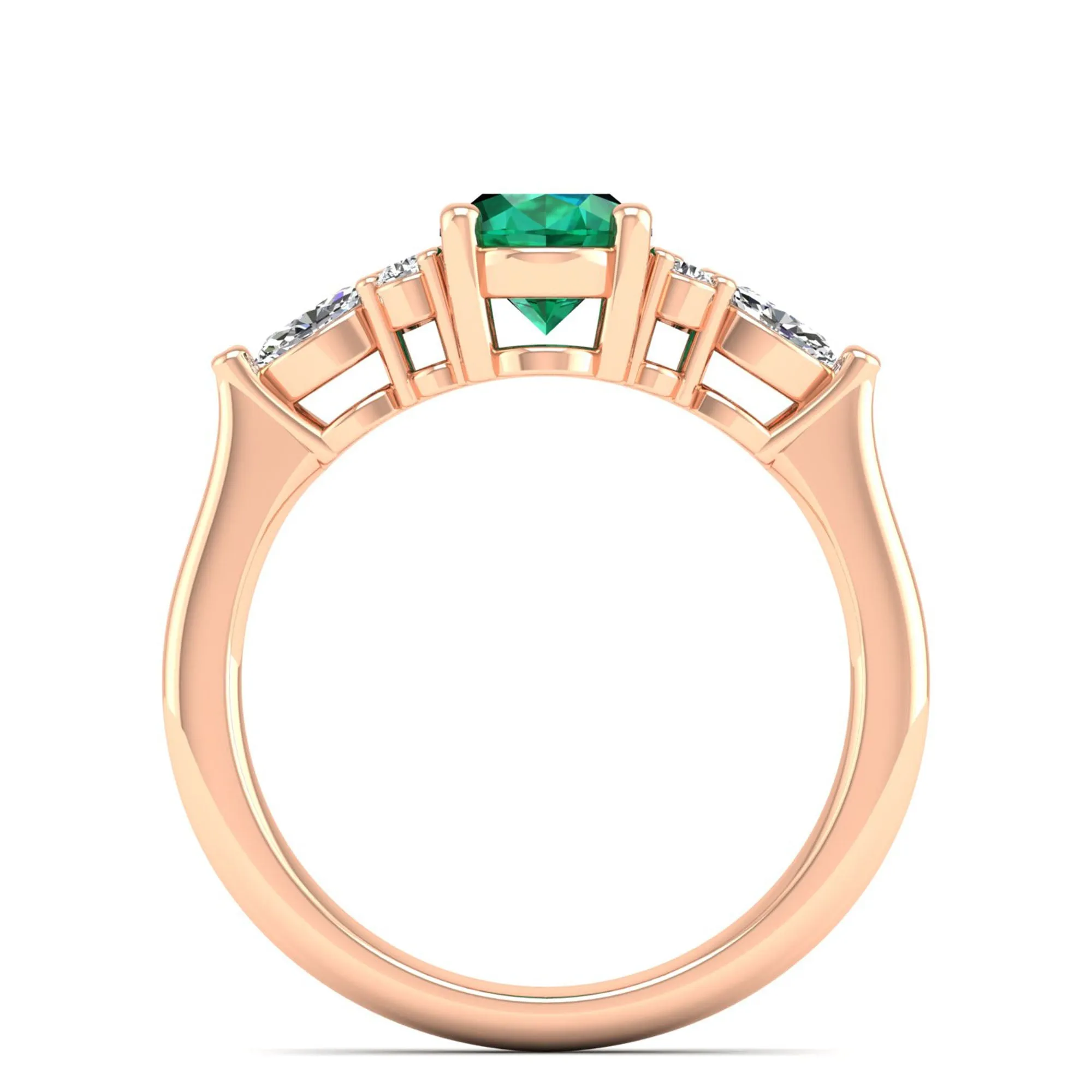 Juliette Emerald and Diamond Ring