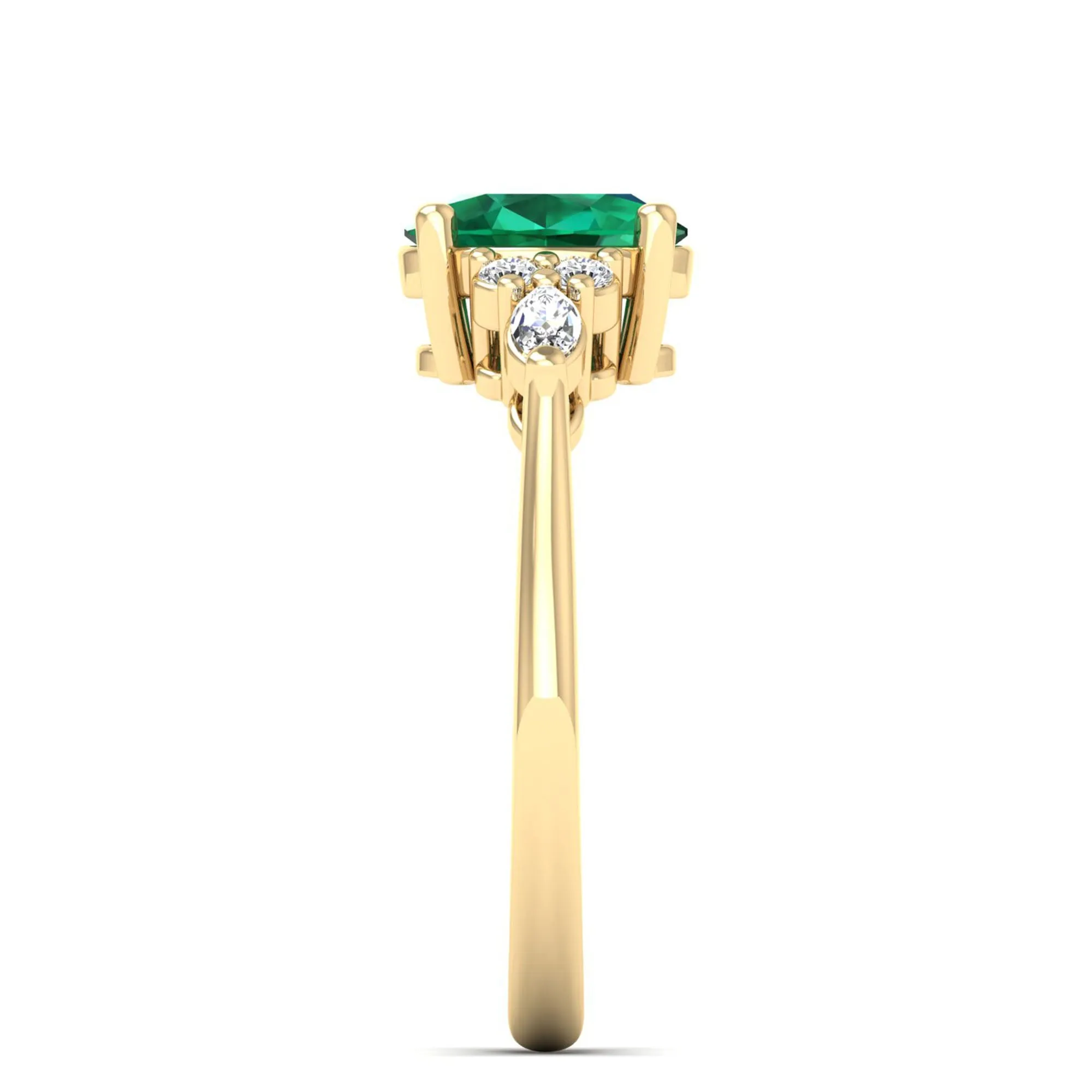 Juliette Emerald and Diamond Ring