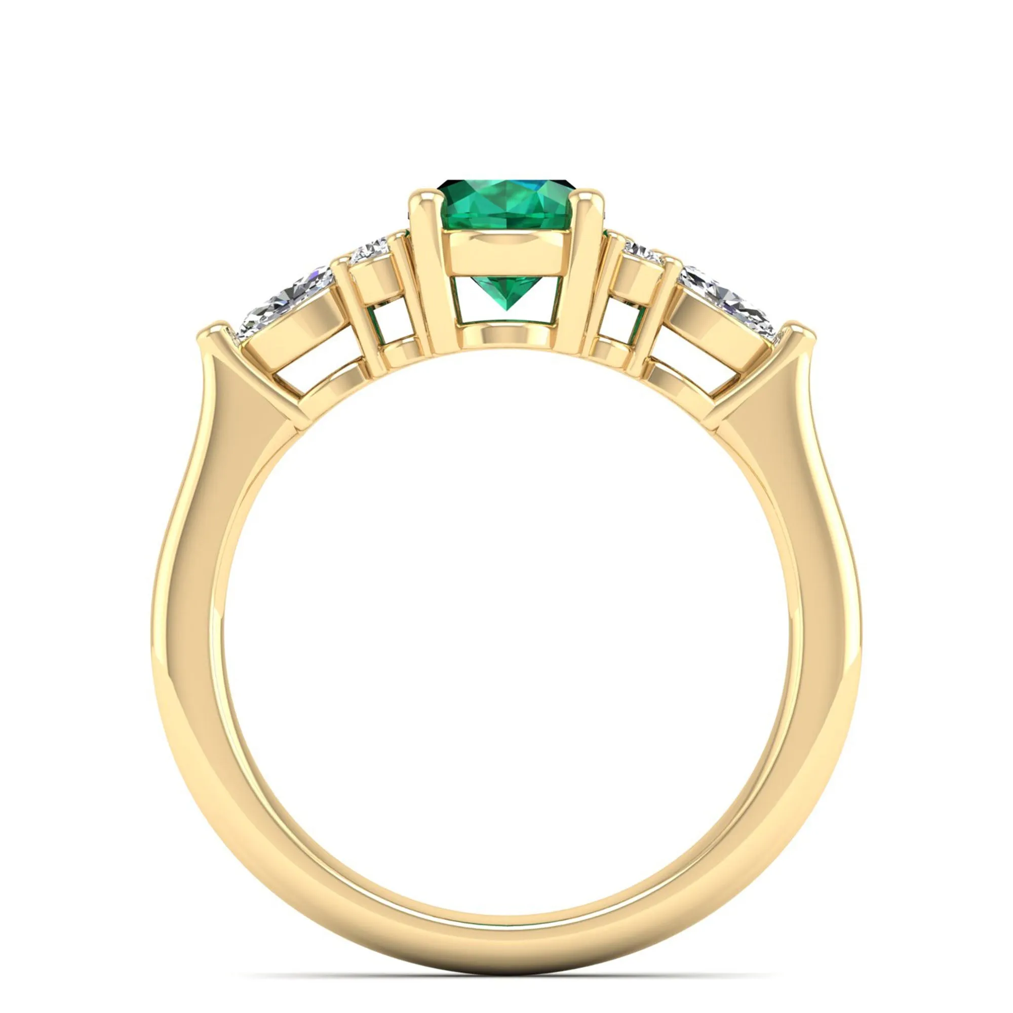 Juliette Emerald and Diamond Ring
