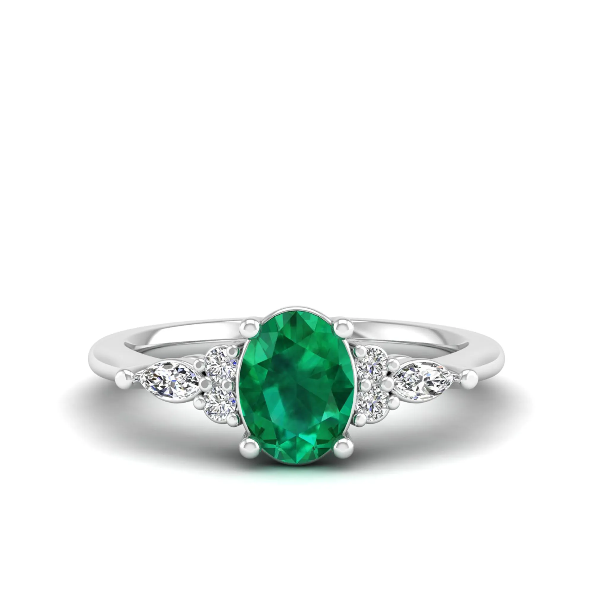 Juliette Emerald and Diamond Ring