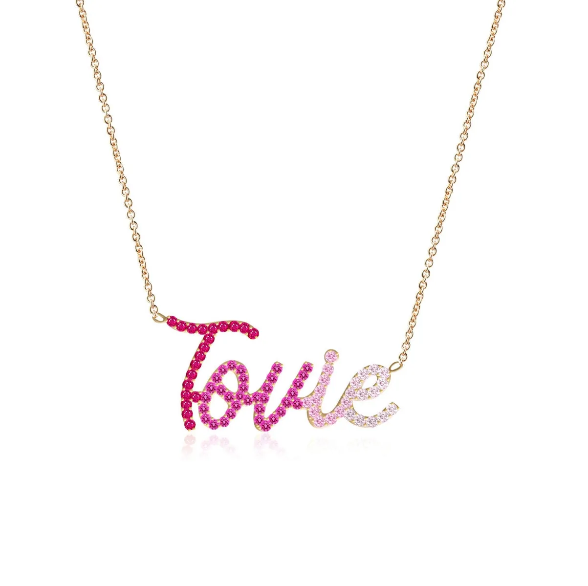 Large Ombre Name Necklace